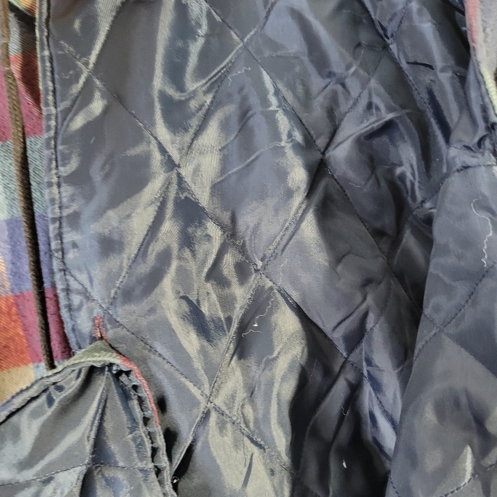 Mens Impact Shacket Cotton/Poly Quilted inside Button Front Hooded Size LT - Picture 12 of 12